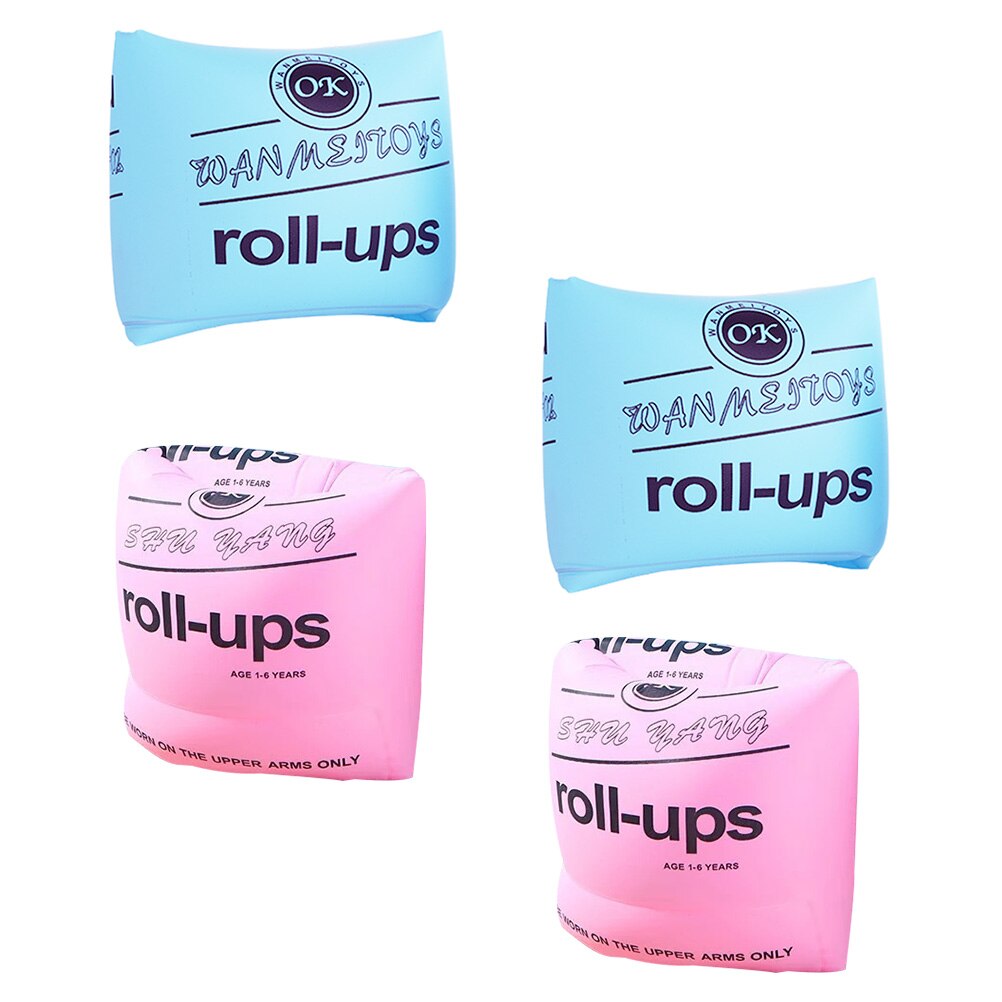 2 Pairs Adult Swimming Armbands Arm Float Rings Arm Floats Inflatable Sleeves