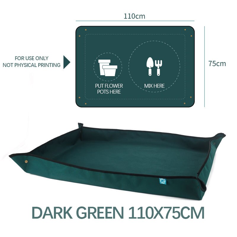 Foldable Planting Mat Indoor Repotting Mats Waterproof Plant Gardening Soil Changing Mat Reusable Garden Transplanting Pad: 110x75CM