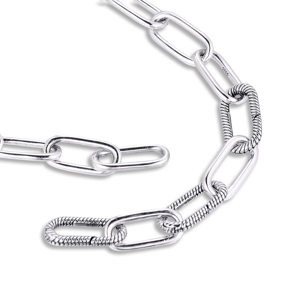 CKK Mich Halskette 100 925 Sterling Silber Schmuck Mich Verknüpfung Halsketten für Frauen Männer Neueste freies