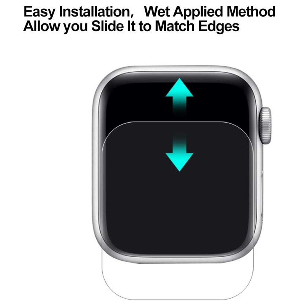 6 Pack Screen Protector Voor Apple Horloge 7 6 Se Serie 5 40Mm 44Mm Case Vriendelijke Bubble-gratis Hd Clear Iwatch 3 Tpu Flexibele Film