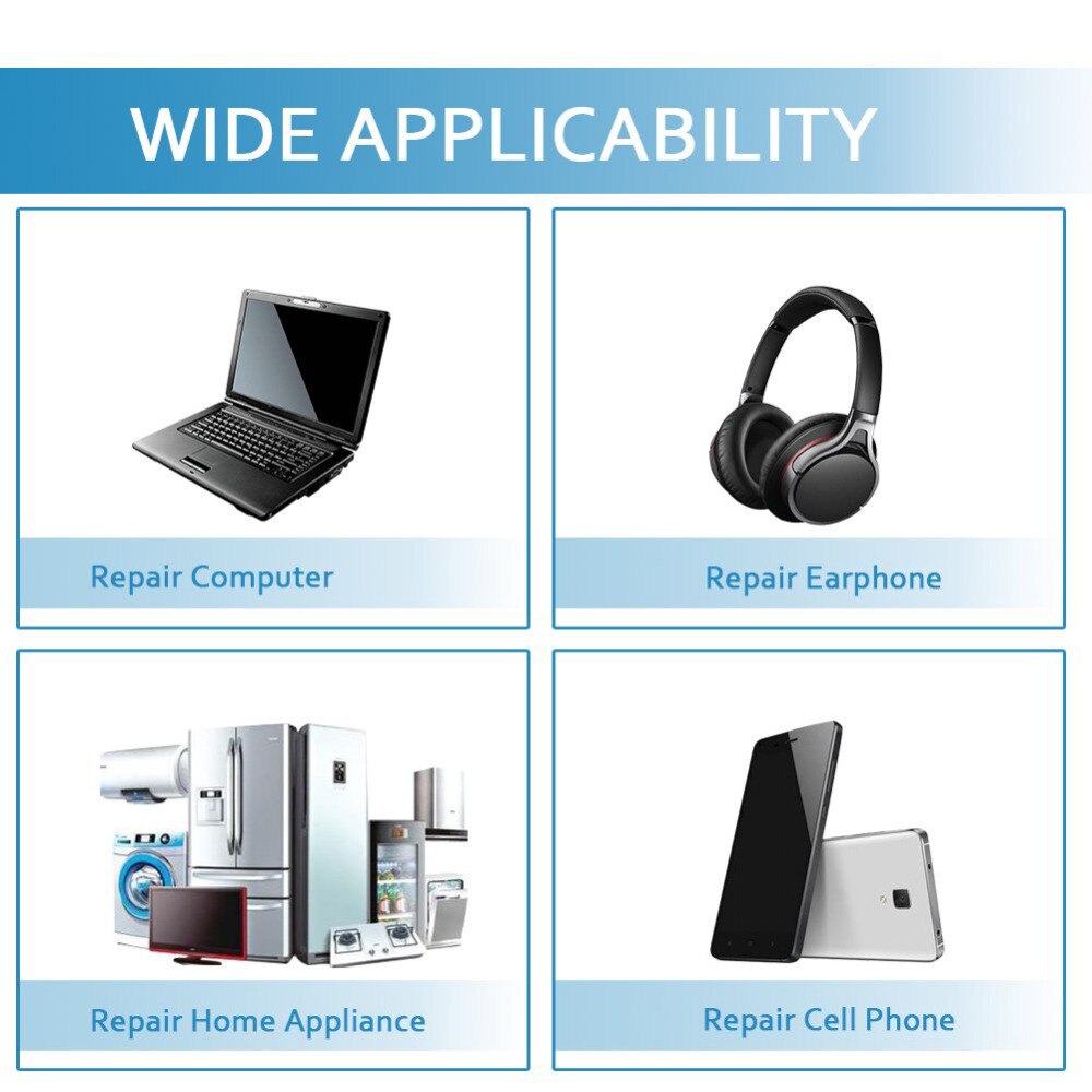 60W Electric Soldering Iron Adjustable Temperature Welding Solder Rework Station Heat Pencil Repair Tool With Solder Tip