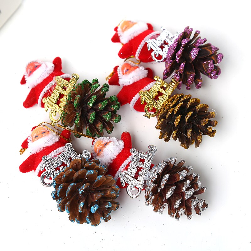 Kerstboom Kerstman Pine Cone Opknoping Decoratie Decor Supplies