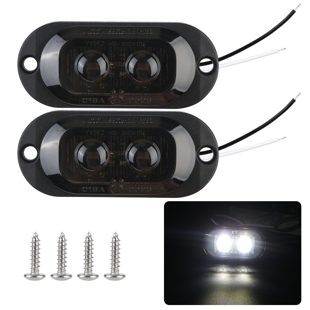 12V 24V Truck Positie Verlichting Auto Zijmarkeringslichten Led Signaal Licht Trailer Verlichting Indicator Achterlichten Auto accessoires: Paars