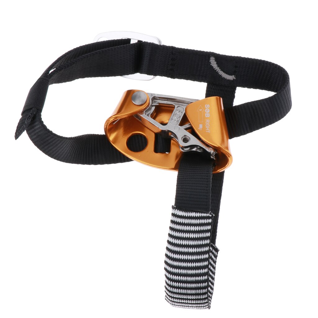 Safety Perfeclan Foot Ascender Riser Climbing Mountaineeriing Protection Gear Tool Rigging Rappelling Caving Gear Equipment Acce: Right Orange 8.5x4.