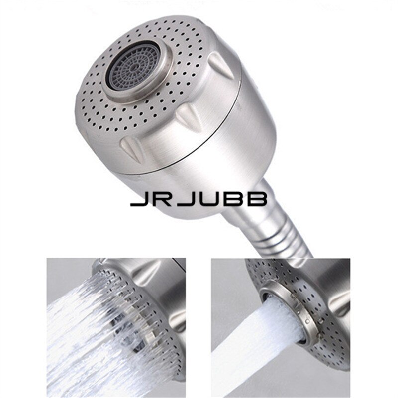 Brushed finish 22mm kitchen faucet aerator two water modes water bubbler nozzle ABS water saving aerator water spout