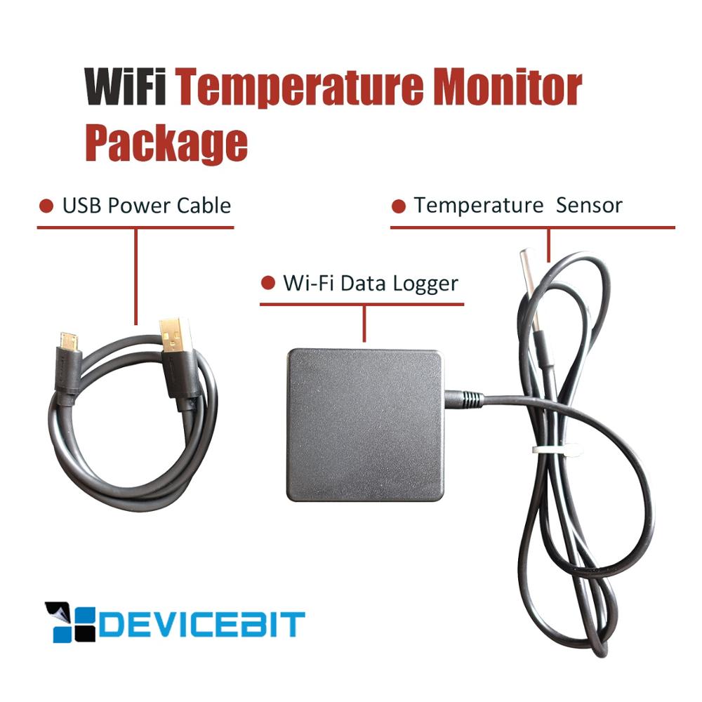 WiFi Temperature Sensor, Data logger, Permanent Cloud and Mobile App service, can connect to your own server