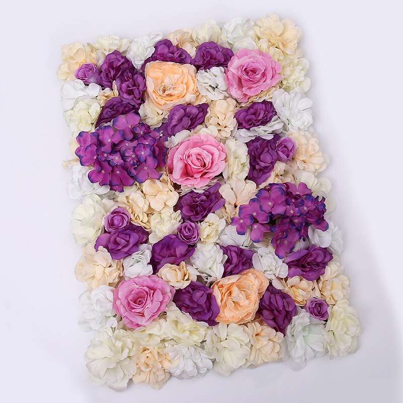 40 x 60cm silke rose blomster væg bryllup dekoration baggrund champagne kunstig blomst blomster væg romantisk bryllup indretning: Som foto 6