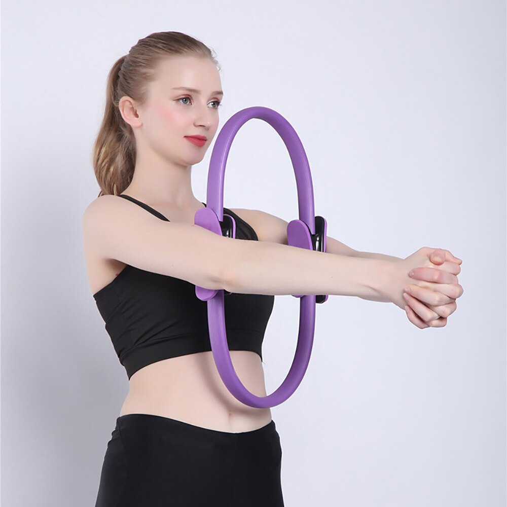 1pc fitness jooga ympyrä pilates urheilu magic ring naisten kineettinen vastus ympyrä kuntosali harjoitus pilates tarvikkeet