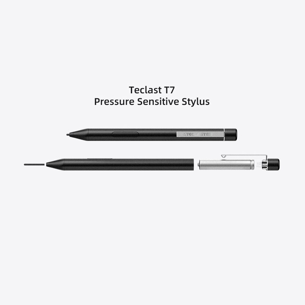 Teclast T7 Actieve Stylus Pen Voor Teclast X6 Plus X11 X16 Lichtgewicht Draagbare Drukgevoelige Stylus Zwart Aluminium