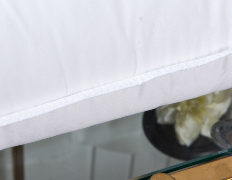 Hotell gåsfjäder kuddar bomullsöverdrag solid lyx mjuk marin stil brödform sovkudde filler 48 x 74cm