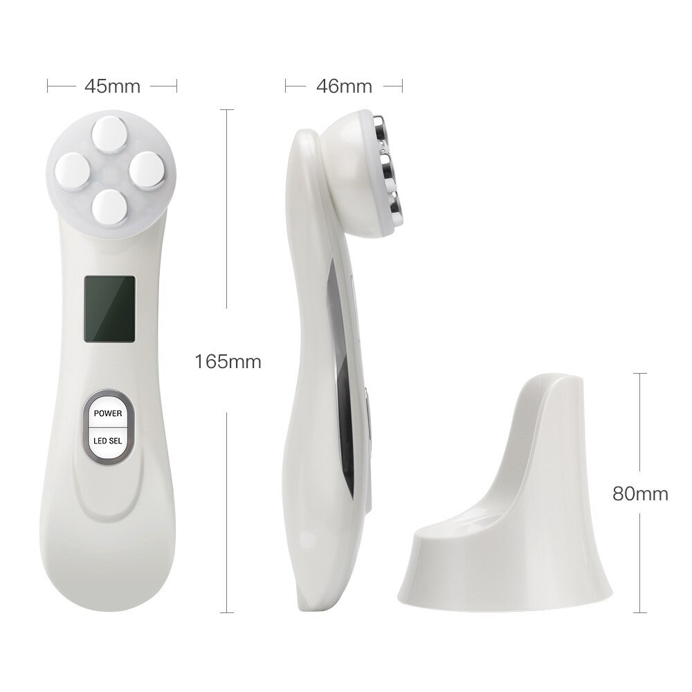 Electric Face Lifting Facial Machine RF EMS Electroporation Mesoterapy LED Light Radio Frequency Skin Firming Tightening Device