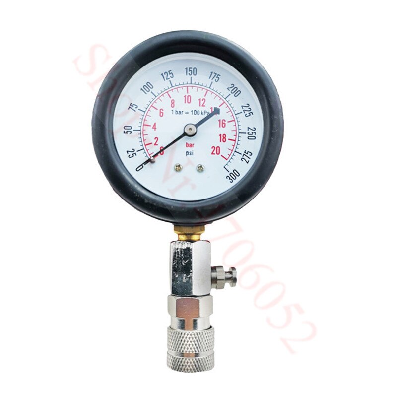 Gasoline Engine Compression Tester Auto Petrol Gas Engine Cylinder Automobile Pressure Gauge Tester Automotive Test Kit 0-300psi