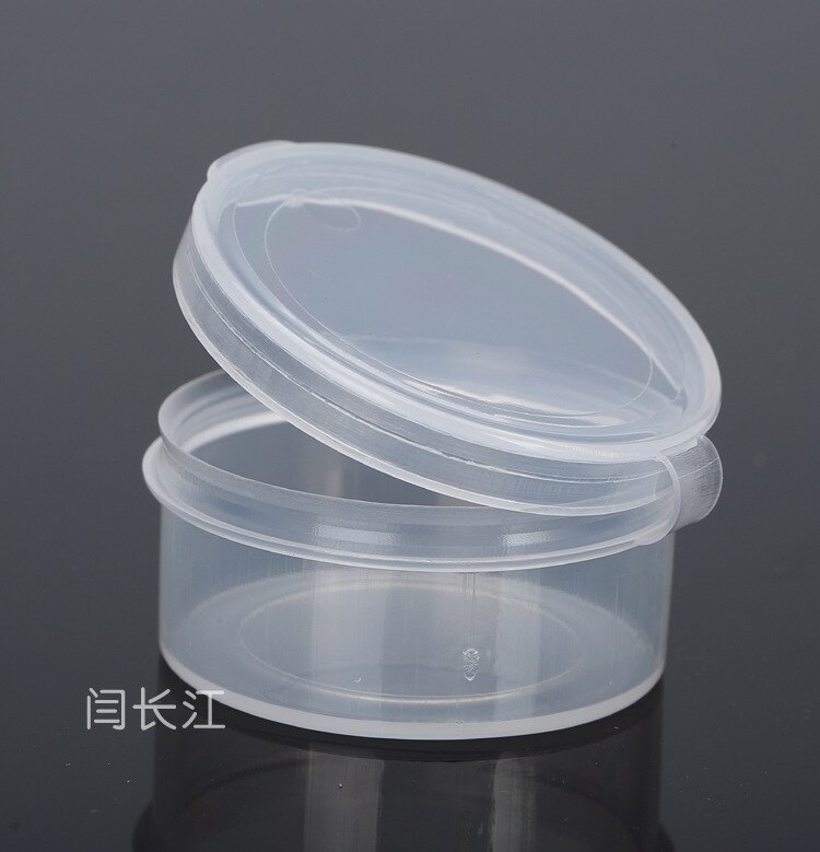 Round Plastic Box Pp Box With Transparent Cover Small Digital Products Packaging Box 5*2.5cm