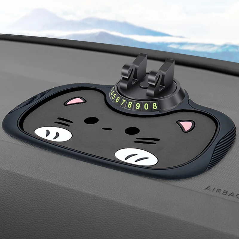 Auto Anti-Rutsch-matt Auto Telefon Halfter Nicht Unterhose Klebrige Anti Rutsche Multi-funktionale Bindestrich Telefon Halterung Silikon Armaturenbrett Auto Pad matt: WEISS