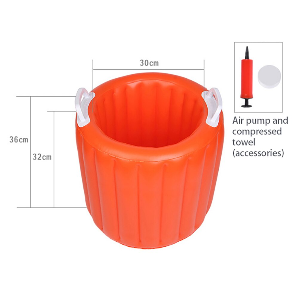Portátil cubeta para lavar autos inflable plegable cubo de agua 20l pesca al aire libre cubo para coche lavado contenedor para Camping viaje