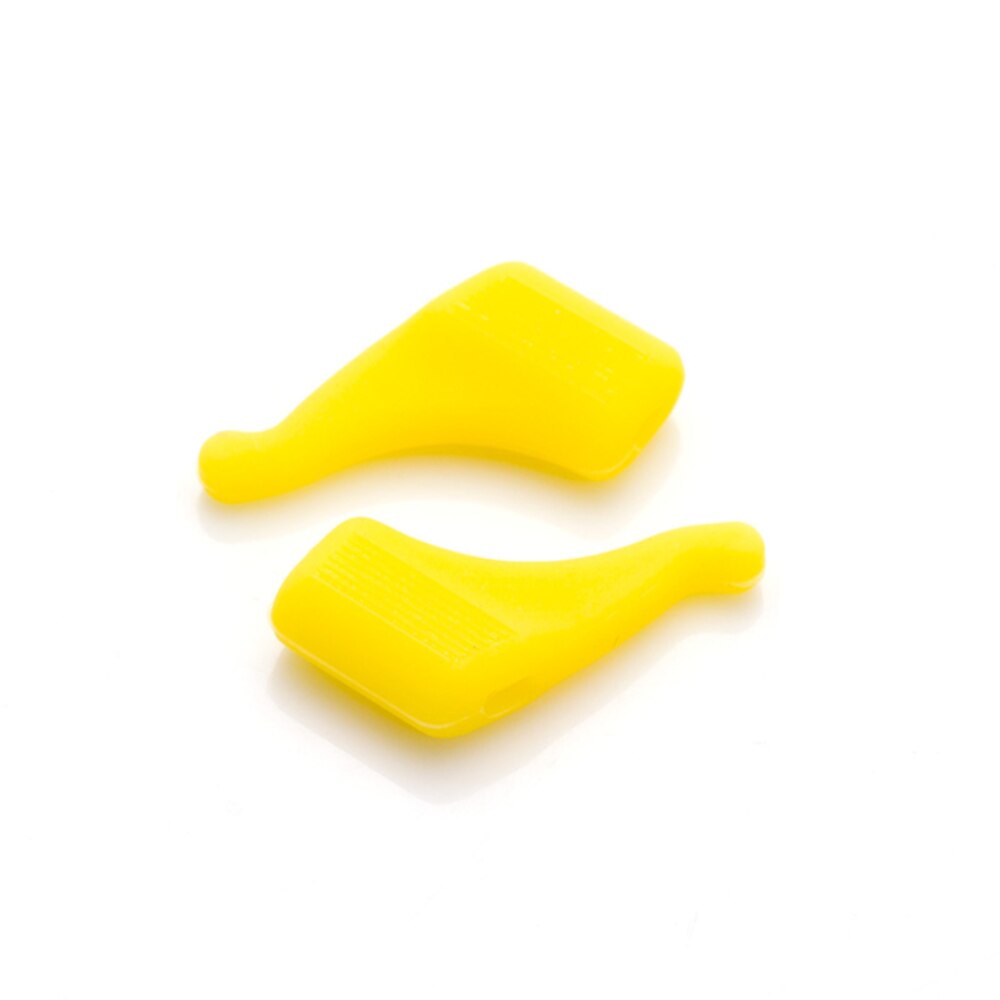 Crochet d'oreille antidérapant pour lunettes, 50 paires, accessoires de lunettes, poignée universelle en Silicone, support de pointe de tempe: yellow-50pairs