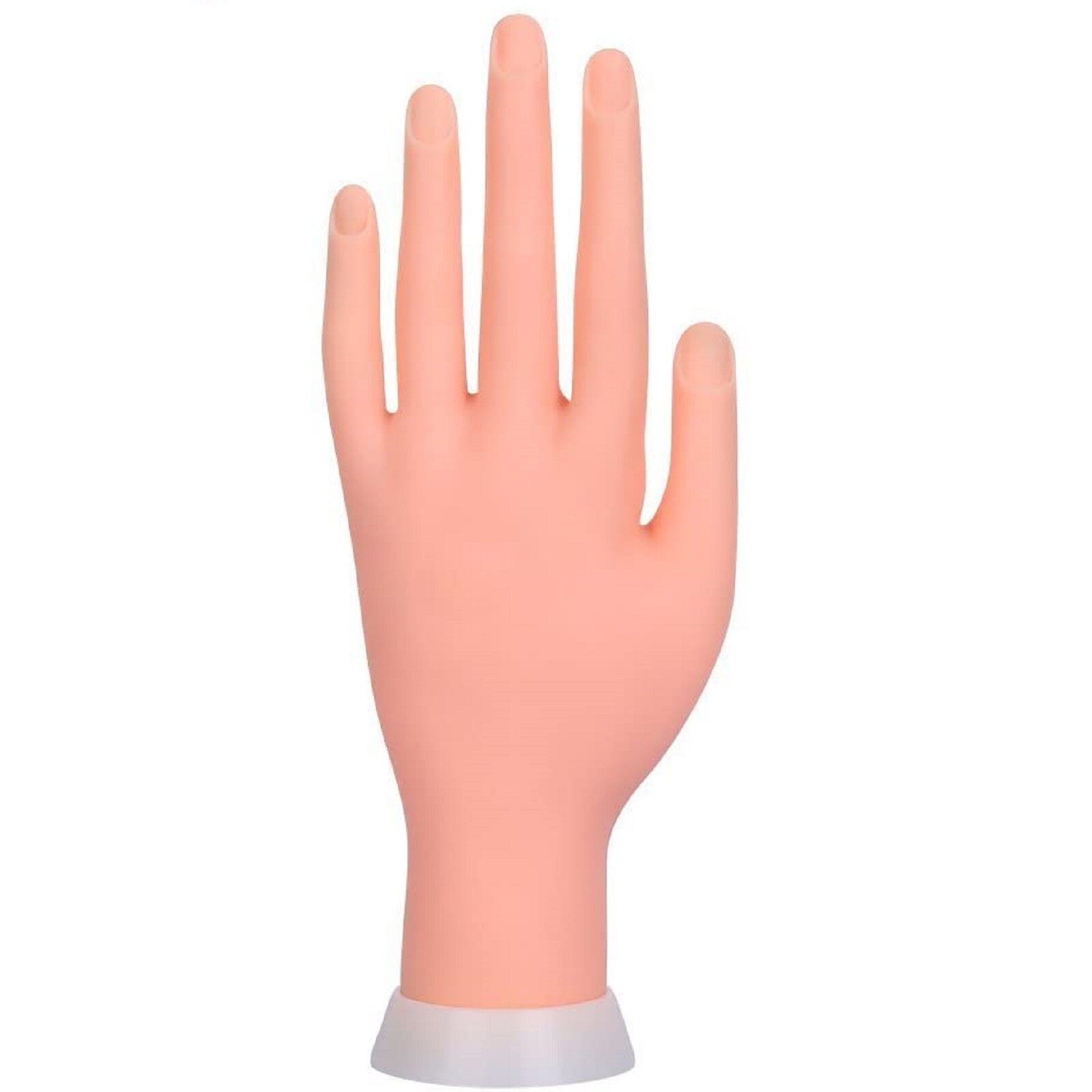 Prática modelo de mão flexível removível modelo de plástico macio para manicure prego formação fingerss impressora manicure unhas ferramenta