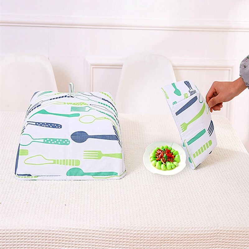 Foldable Food Cover BBQ Insulated Heat Preservation Resist Cold Dust Kitchen Fresh-keeping Lids