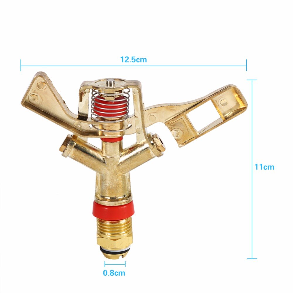 1/2 tum roterande jordbruksbevattning sprinklers trädgård mikro sprinklersystem mässing arm hona vattning sprinklerhuvud
