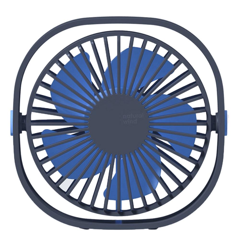 USB ABS Portable Mini Personal Desk Fan Student Delicate Air Conditioning Summer Travel Outdoor Handheld Personal Fan: Blue