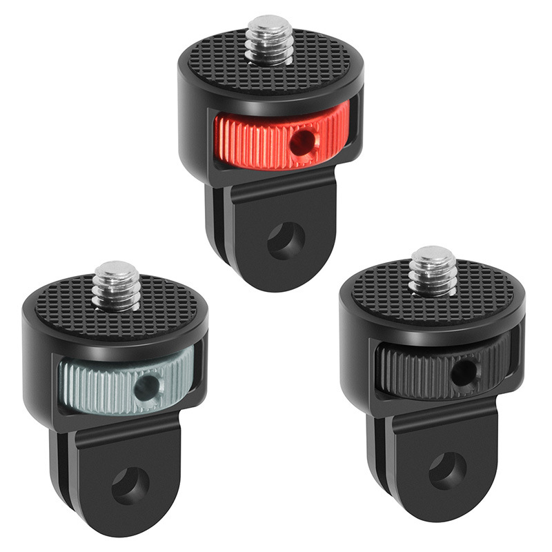 Adaptador de trípode convertidor de tornillo de 1/4 "para Gopro 13 12 11 10 9 8 Insta360 X4 X3 DJI Action 4 5Pro accesorios de montaje de monopié de cámara