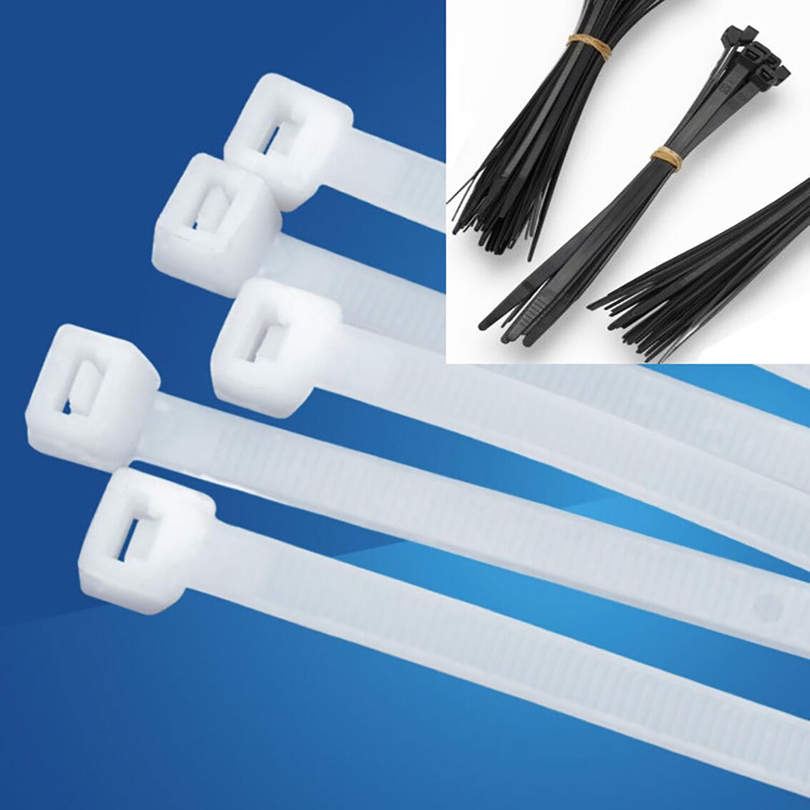 15Pcs 4*200mm Color Nylon Cable Tie Plastic Cable Tie Cable Self-locking Cable Tie