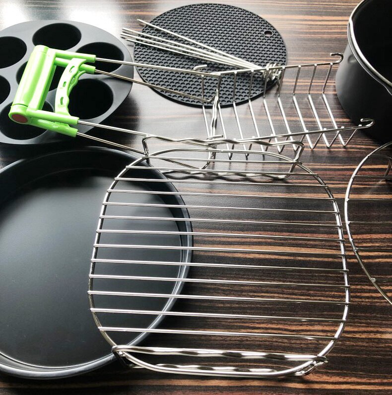 12pcs/set 7 Inch Air Fryer Accessories for Gowise Phillips Cozyna and Secura Fit all Airfryer 5.3QT to 5.8QT