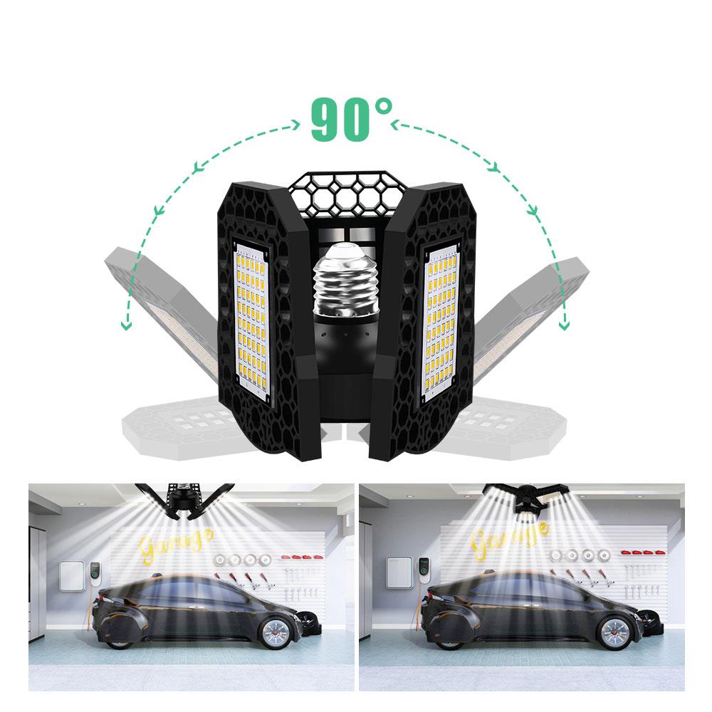 Led Garage Light 40w/60w/80w Industrial Lamp Lighting High Bright 85-265V Energy-Saving Bay Light for Workshop Warehouse