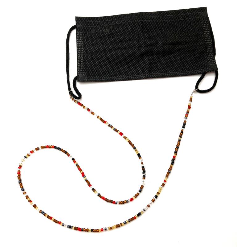 Porte-masque avec cordon de séparation, perles colorées, Anti-chute, suspendu au cou, licou, offre spéciale