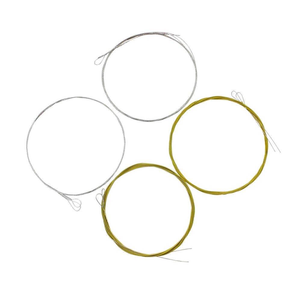 Cuerdas de mandolina IRIN M101, piezas de repuesto enrolladas de aleación de cobre de acero inoxidable Chapado en plata, 4 unids/set por juego (. 010-034)