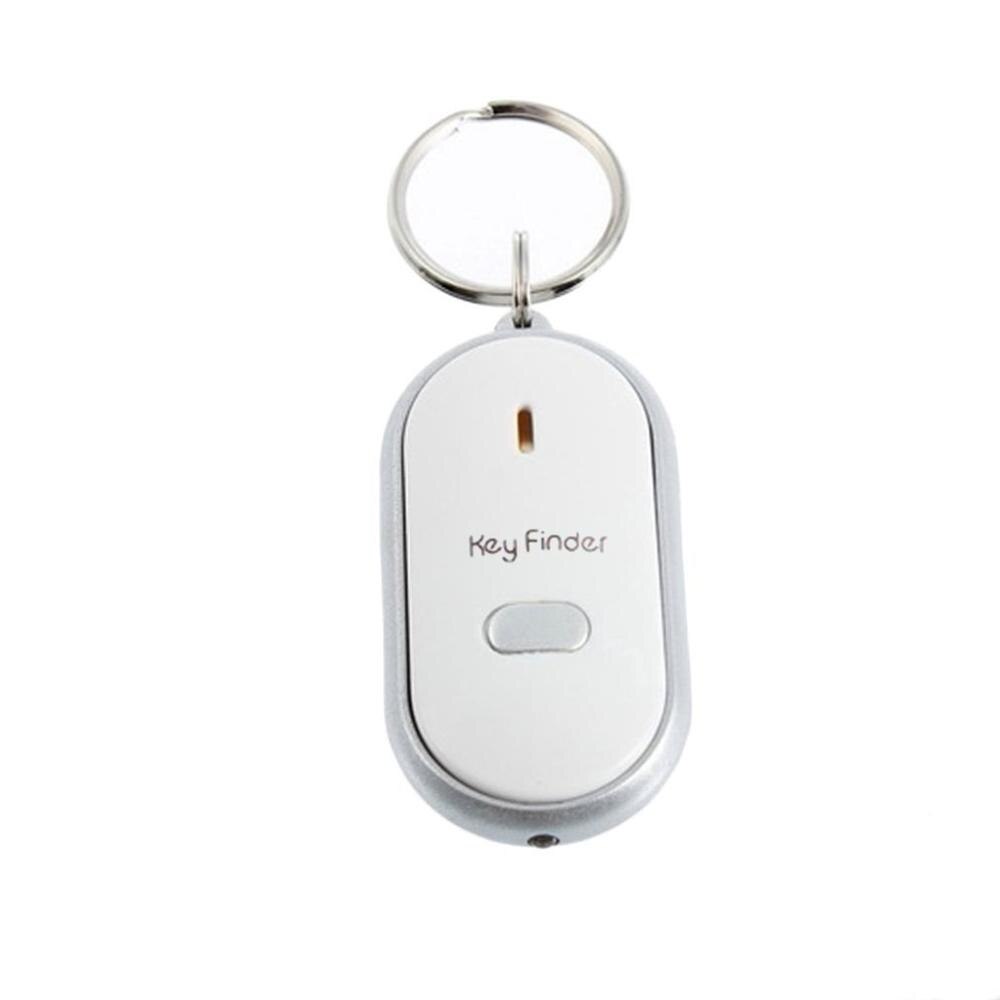 Mini Keychain LED Whistle Key Finder Flashing Sound Beeping Remote Lost Keyfinder Locator Keyring Tracker for Children Wallet