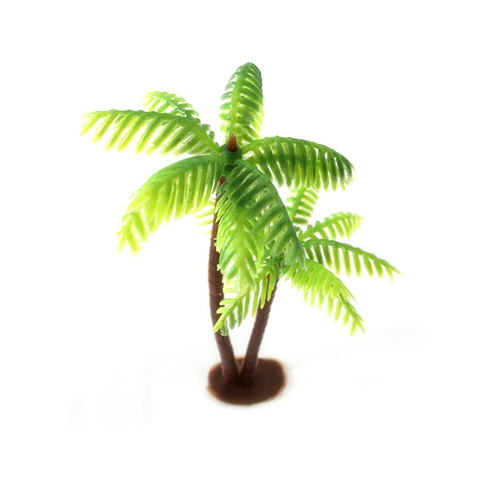 3/5/12 stk simuleret plast kokospalme miniature plantepotter akvarium bonsai håndværk kunstig plante mini landskabsindretning: 1 stk