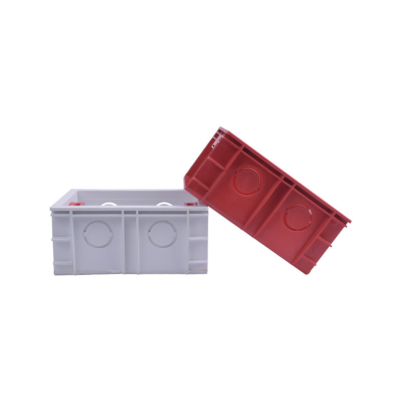Caja inferior de instalación de enchufe de interruptor de pared americano tipo 118, caja oculta, caja inferior ignífuga, caja de conexiones