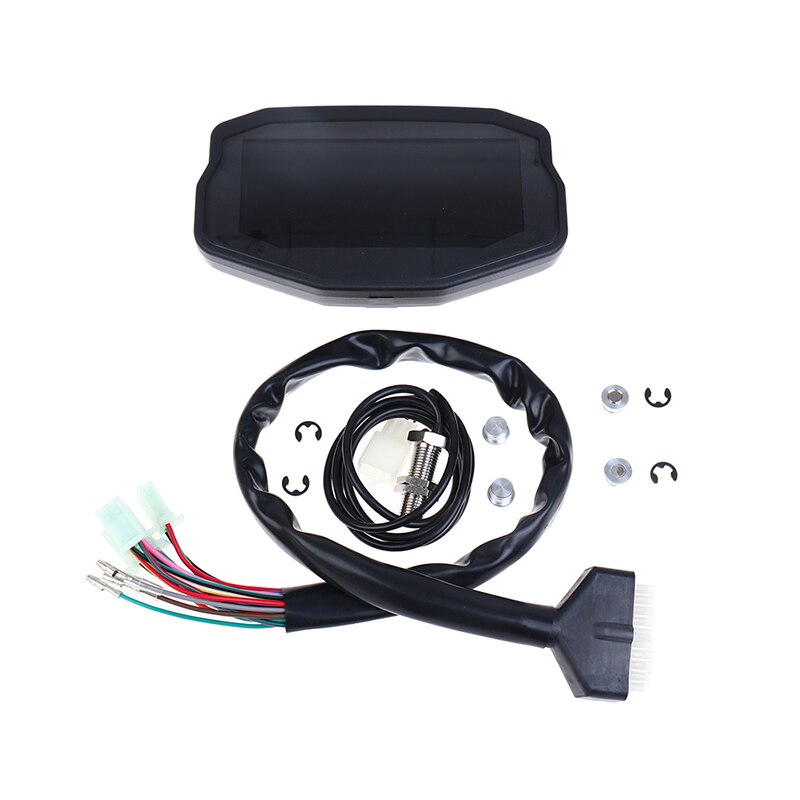 Motorcycle LCD Display Multi-function Instrument Cluster Replaceable Speedometer Display Instrument LCD Gauge
