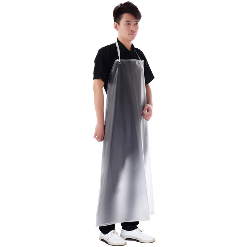 Delantales desechables impermeables y resistentes al aceite para adultos, ropa de trabajo de cocina sencilla sin mangas para hombres y mujeres.