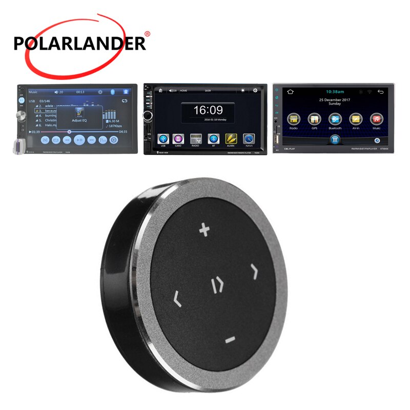 Draadloze Bluetooth 3.0 Auto Motorfiets Stuurwiel Muziek Speler Afstandsbediening Start Voor iOS/Android Media Knop Auto Styling
