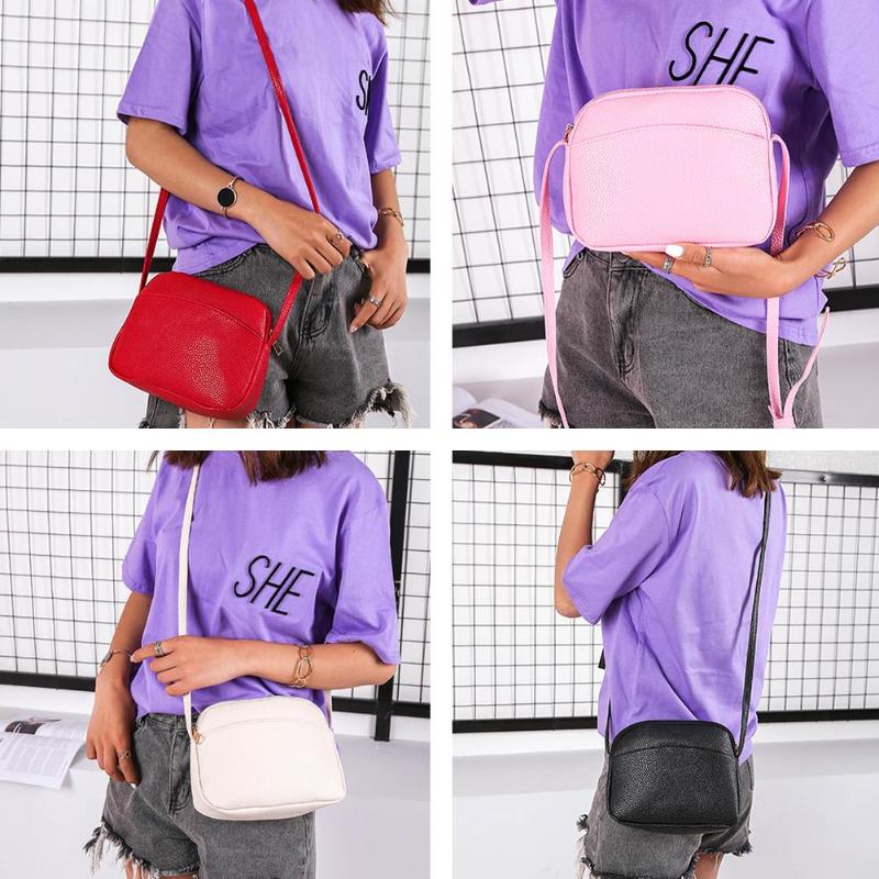 Vrouwen Pu Lederen Messenger Handtassen Shell Schouder Crossbody Bag Solid Kleine Tassen Voor Vrouwen Sac A Main Dames Hand tas