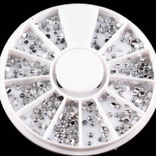 1 piezas de plata anillo taladro de agua uñas espejo brillo polvo metálico Color Gel de esmalte de uñas pulido de pigmento decoración manicura