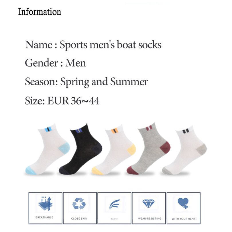 Chaussettes longues en coton pour hommes, 5 paires = 10 pièces, chaussettes de sport, souples et respirantes, confortables et respirantes