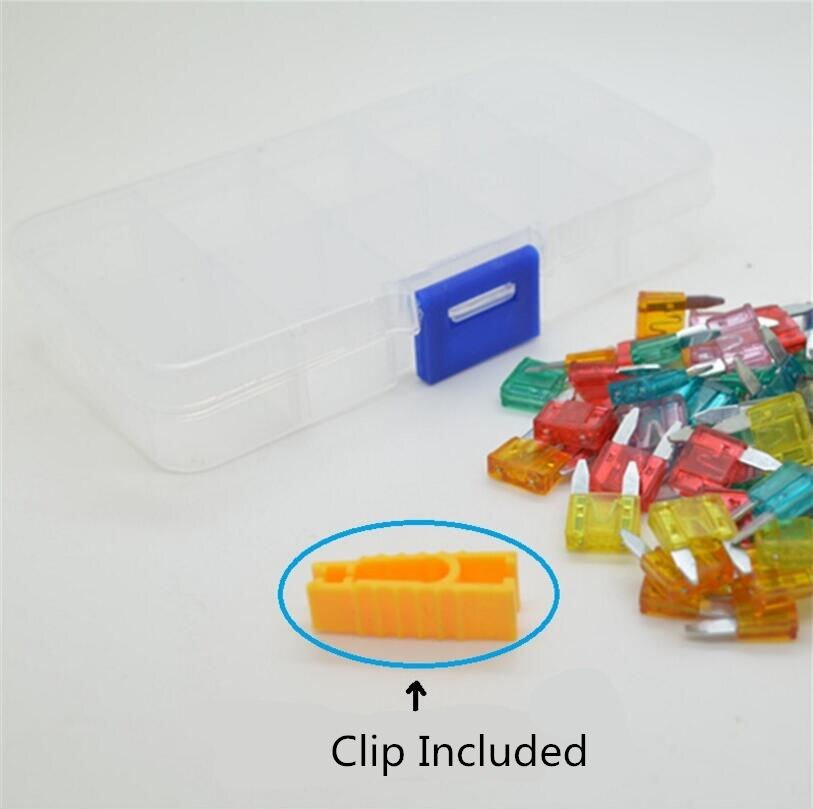 50PCS Auto Car Medium Straight Insertion Blade Car Fuse Assortment Kit 3/5/7.5/10/15/20/25/30/35/40A