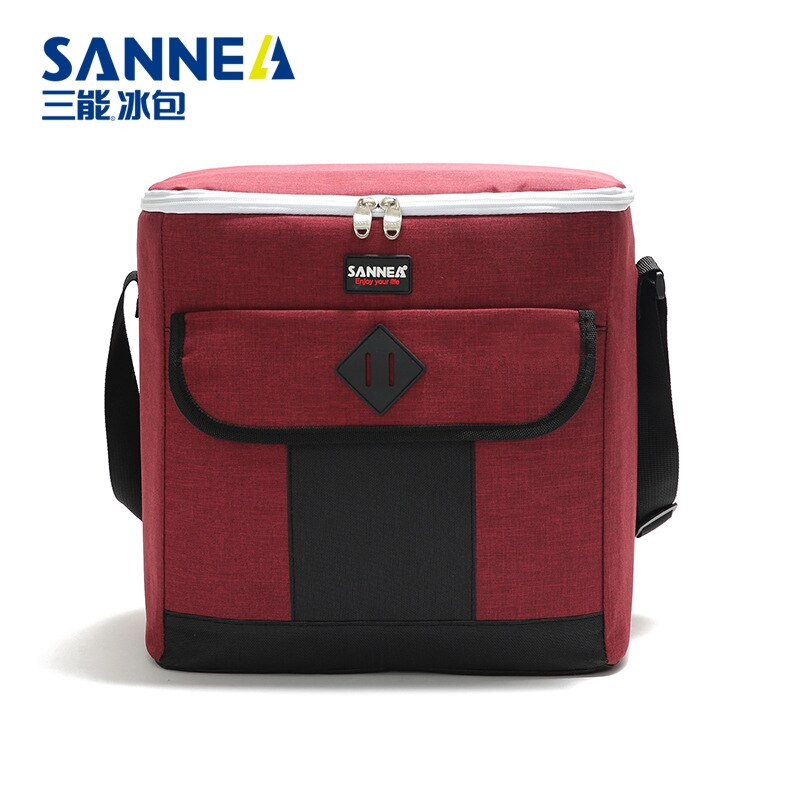 24L Cooler Bag Portable Car Thermo Food Ice Pack Thermal Refrigerator Lunch Storage Picnic Aluminum Foil box: wine