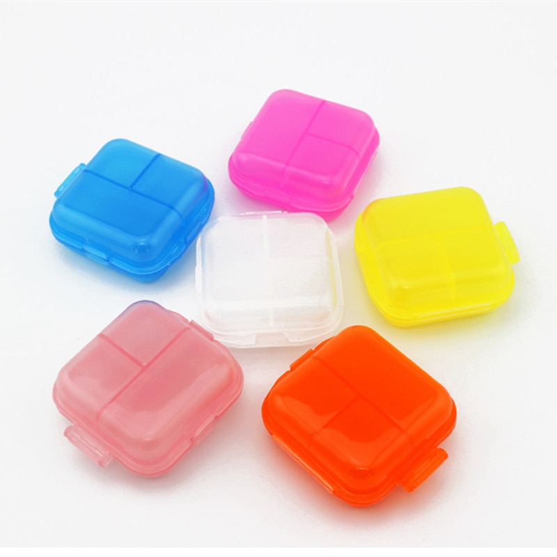 6 Grids Transparent Storage Box Home DIY Jewelry Nail Art Beads Sequin Diamond Receive Case Portable Organizer Two Layers Of Box