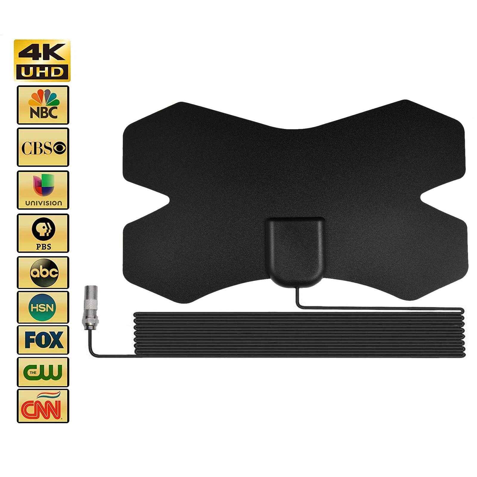 HDTV Antenna Amplified HD Digital 4K Full HD Channel Amplified HDTV Antenna Indoor Outdoor 2000 Miles Range Signal Amplification: Antenna
