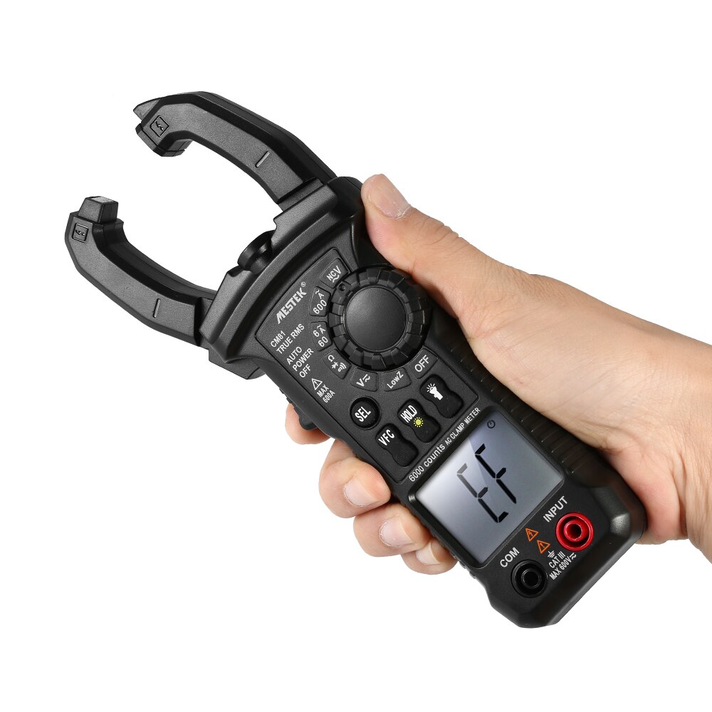 MESTEK LCD Digital Clamp Meter Multimeter AC/DC Voltage AC Current Continuity Tester Frequency Measurement Tester