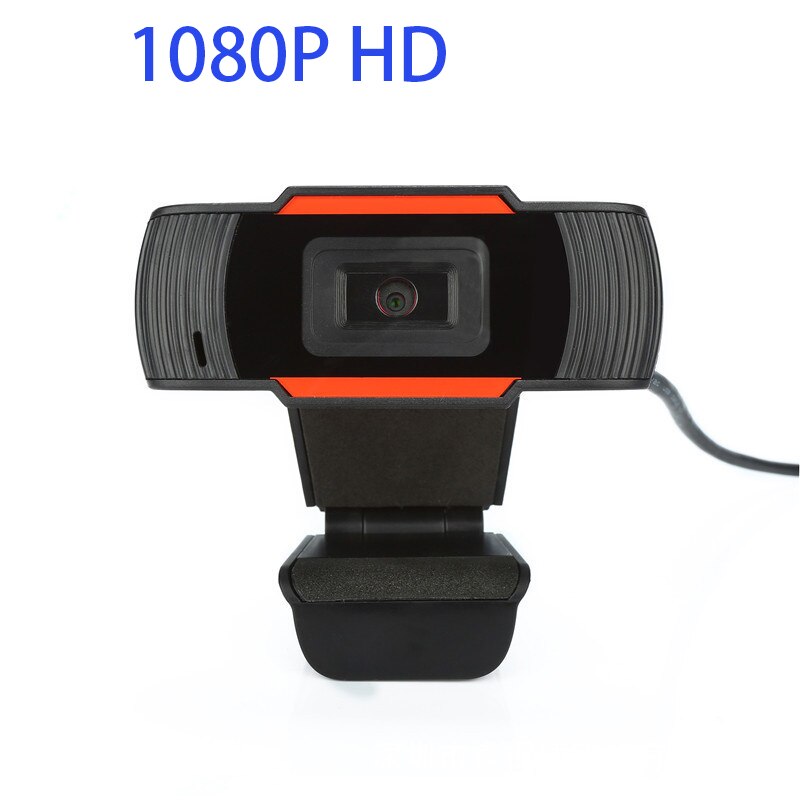 Usb 2.0 Pc Web Camera Hd 1080P Video Record Webcam Computer Web Camera Met Microfoon Voor Computer Voor Pc laptop Skype Msn: 1080p red