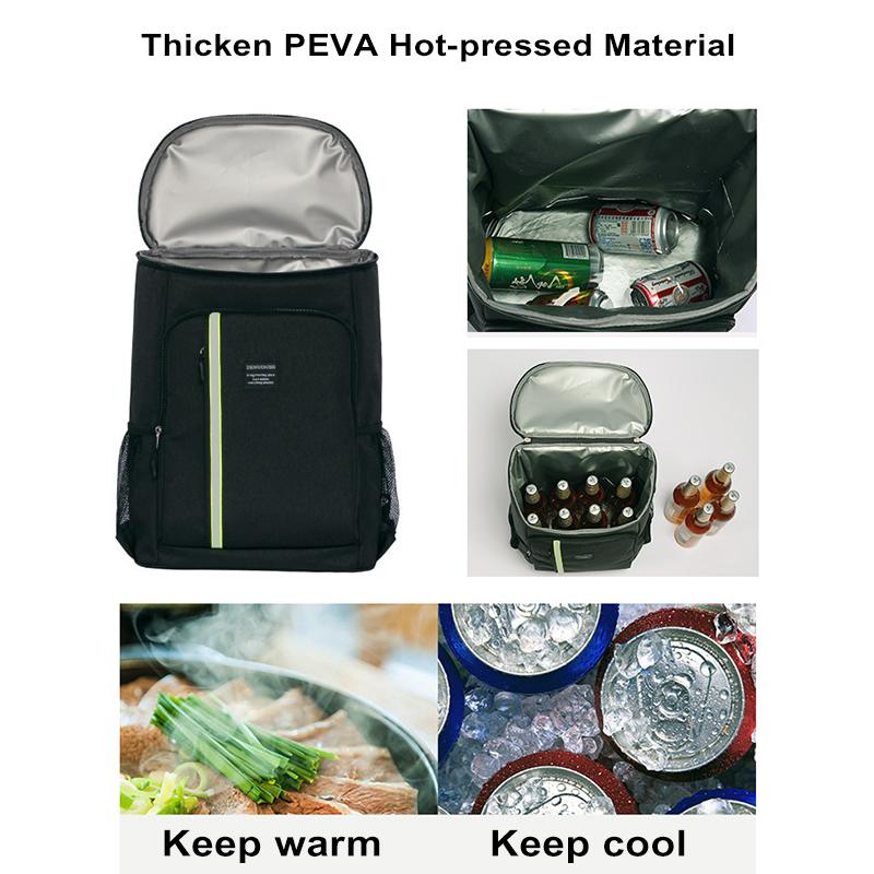 18L/33L Geïsoleerde Thermische Rugzak Verdikte Koeltas Cooling Lunchbox Beer Bag Rugzak Ijs Koeler Voor Picknick Camping