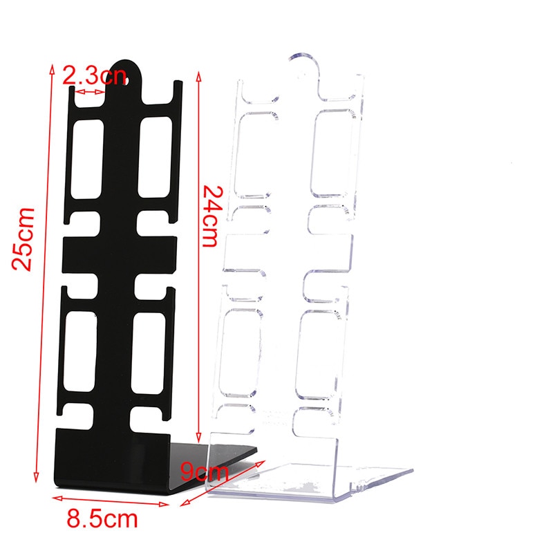 Draagbare Plastic Standaard 4-Houder Rack Algemene Showcase Plank Horloge Opbergdoos Case Armband Horloge Box Sieraden Display