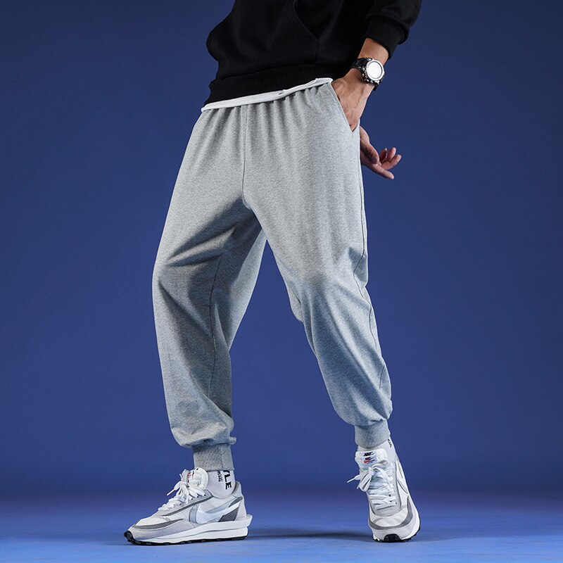 Neue Frühjahr und Sommer Einfarbig Sport Hosen männer lässig verlieren Sport Hosen Reine Baumwolle Laufhose Jogginghose Männer