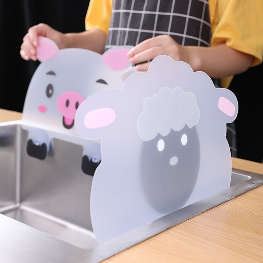 Leuke Water Splash Proof Water Zwembad Baffle Keuken Creatieve Cartoon Waterkerende Plaat Splash Olie Baffle
