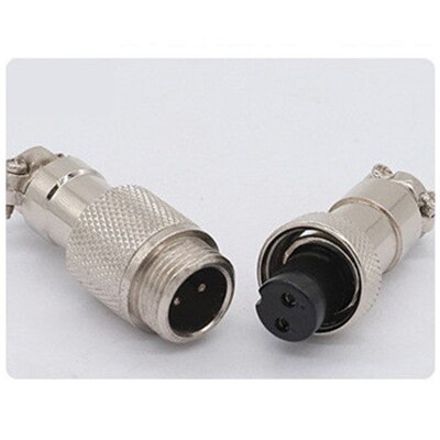 1 set GX12 Male Plug&Female Plug Docking Plug aviation circular connector 2/3/4/5/6/7 Pin 12mm Butt plugs RS765: GX12-2D